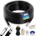 Tuyau d�boucheur canalisation karcher 15m, 180bar 60?, furet karcher compatible avec adaptateurs pour ...