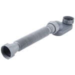 Tuyau de drainage flexible pour baignoire et douche avec siphon en p de 1 1 / 2 po � profil bas, drain ...