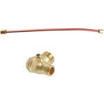 Tuyau d'�chappement de 400 mm avec clapet anti - retour � 3 voies en alliage de zinc pour pi�ces de compresseu ...