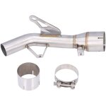 Tuyau d'�chappement interm�diaire aramox pour moto, tube interm�diaire de remplacement en acier inoxydable ...