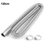 Tuyau d'échappement de chauffage en inox, pour air de stationnement, diamètre intérieur de 2, 5 cm, longueur ... Tuyau d'échappement de chauffage en inox, pour air de stationnement, diamètre intérieur de 2, 5 cm, longueur ...