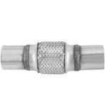 Tuyau d'�chappement flexible ondul� en acier inoxydable, 1, 75x8 pouces, tube � joint flexible, pi�ces ...