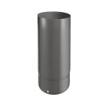 Joncoux - tuyau email 0, 7 haute temp�rature - diam�tre 125 - el�ment 250 mm - noir mat