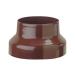 R�duction des tuyaux �maill�s pour po�les en acier en porcelaine 14 / 12 maroon - maroon