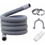 Tuyau d'vacuation, 1. 5 m, 3 / 4 , y compris support et colliers de serrage, pour machine  laver et ...