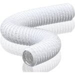 Tuyau d'evacuation de 150mm en pvc aluminium gaine de ventilation pour extracteur d'air, climatisation, ...