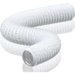 Tuyau d'evacuation de 150mm en pvc aluminium gaine de ventilation pour extracteur d'air, climatisation, ...