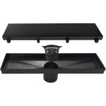 Tuyau d'évacuation de douche linéaire de 30 cm - avec couvercle d'insertion de carreaux plats et en céramique ... Tuyau d'évacuation de douche linéaire de 30 cm - avec couvercle d'insertion de carreaux plats et en céramique ...