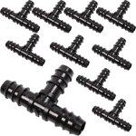 T� pour tuyau goutte - � - goutte tuyau de pose conduite d'eau 16 mm, pour l'irrigation x10