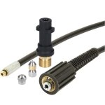 Tuyau de nettoyage de tuyaux 15 m 180 bar / 2610 psi kit de nettoyage de tuyaux pour nettoyeur haute ...