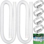 Tuyau piscin 32mm 2pcs 32mm tuyau pour piscines hors sol, tuyau de pompe filtre  sable piscines avec ...