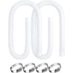 Tuyau de piscine, 2 pi�ces de remplacement pour pompe de piscine intex 330, 530 et 1 000 gph, tuyau de ...