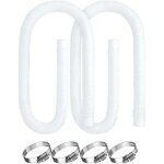 Tuyau de piscine, 2 pi�ces de remplacement pour pompe de piscine intex 330, 530 et 1 000 gph, tuyau de ...