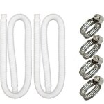 Tuyau de piscine - 32 mm - longueur : 150 cm - blanc - 2 tuyaux - pour pompes de filtration et syst�mes ...