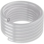 Tuyau pvc - 12 / 16 mm, 5m, transparent - tuyau flexible durable pour de multiples applications, transparent ...