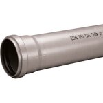 Tuyau pvc - ht 110x2, 6x250 sanitaire, pour assainissement interne, couleur cendre