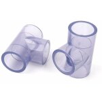 Tuyau en pvc intrieur dia 40mm pvc transparent t connecteurs de jardin d'irrigation raccords aquarium ...