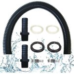 Tuyau de raccordement du recuperateur d eau de pluie, y compris 2 douilles de tuyau avec contre - �crou ...