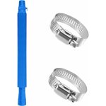 Tuyau de rechange pour piscine 32 mm tuyau de rechange pour pompe de piscine avec colliers de serrage ...