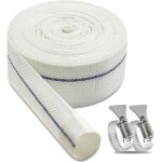 Tuyau refoulement tuyau plat 1 1 / 4 pouce, tuyau de d�charge 10 m x 32 mm tuyau plat en tissu, avec ...