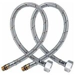 Tuyau pour robinet universel g1 / 2 tuyau de raccordement flexible sus304 acier inoxydable pour mitigeur ...