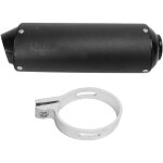 Tuyau de silencieux d'�chappement noir 28 mm avec collier de serrage adapt� pour 110 125 140 150 160 ...