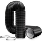 Tuyau ventilation en pvc de 150 mm pour hotte aspirante, tuyau d'evacuation pour extracteur d'air, ventilateur ...