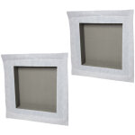 Lot de 2 niches � carreler �tanches - formats int�rieurs 30 x 30 cm - 9 cm de profondeur