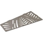 Etag�re de douche en acier inox 26, 2 x 12 / 7 cm x 2 mm - rectangulaire design jungle - fixation sans ...