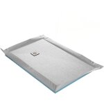 U - tile - receveur de douche  carreler ultra plat + natte tanche + siphon ultra plat - 140 x 90 cm ...