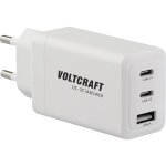 Voltcraft - uc - 2c1a65w01 chargeur usb 65 w 1x usb - a, 2x usb - c fast charge, power delivery 3. 0 ...