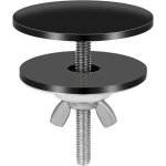 Ugreat - couvercle trou robinet noir, 5 cm acier inoxydable couvercle trou robinet �vier cache trou pour ...