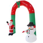 Dcoration extrieure d'arche gonflable de nol, arche de bonhomme de neige gonflable de nol de 7, 9 ...