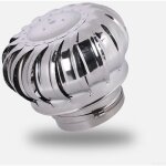 Ugreat - hotte de chemine rotative en acier inoxydable non alimente par boule de vent et dispositif ...