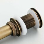 Ugreat - pop - up r�tro bouchon bonde de lavabo vidange clic - clac sans trop - plein en laiton bronz� ...