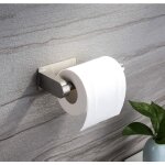 Porte - papier toilette auto - adhsif pour cuisine et salle de bain, sans perage, pour salle de bain, ...