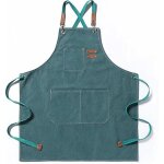 Ugreat - tablier de chef, tablier de jardinage en toile de coton avec grandes poches pour hommes et femmes, ...
