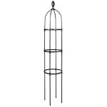 Ugreat - tuteur de jardin 145 cm colonne rosiers support pour plantes grimpantes  31. 7 cm oblisque ...