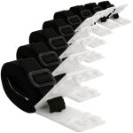8 pices enrouleur de bche pour piscine sangles et clips de fixation pour les enrouleurs moulinet de ...