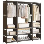 Ulisem armoire porte - manteau simple en mtal robuste pour chambre  coucher, cintres autoportants, ...