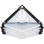 Ulisem bche transparente impermable avec ?illets 2 x 2 m film antigel pour plantes fleurs succulentes ...