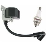 Ulisem bobine d'allumage avec bougie pour dbroussailleuses stihl fs38, fs46, fs45, fs55, fc55, fc55z, ...