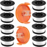 Ulisem bobine de fil de coupe - bordures pour d�broussailleuses black & decker, 8 bobines de fil de coupe ...