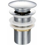 Bonde de lavabo pop - up sans trop - plein en laiton chromé g 1 - 1 / 4, Équipée d'un système d'ouverture ... Bonde de lavabo pop - up sans trop - plein en laiton chromé g 1 - 1 / 4, Équipée d'un système d'ouverture ...