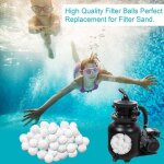 Ulisem - boules de filtre de piscine, 500g balles filtrantes au lieu de 18 kg de sable filtrant, mdia ...