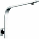 Bras de douche carr en laiton massif avec col de cygne pour ensemble pomme de douche chrom - ulisem ...