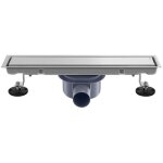 Ulisem - caniveau de douche 60 cm - carrelage extra plat avec siphon anti - odeurs et filtre � cheveux ...