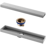 Ulisem - caniveau de douche 70 cm - carrelage extra plat avec siphon anti - odeurs et filtre  cheveux ...