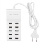 Ulisem chargeur usb 10 ports 5v, charge rapide intelligente pour t�l�phone portable, chargeur usb portable ...