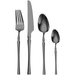 Ulisem couverts de table 24 pices service 6 personnes, ensemble de couverts en acier inoxydable avec ...